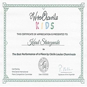 Laureat Międzynarodowego Konkursu Pianistycznego